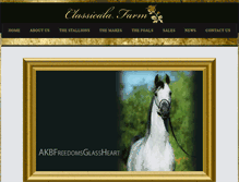 Tablet Screenshot of classicalafarm.com